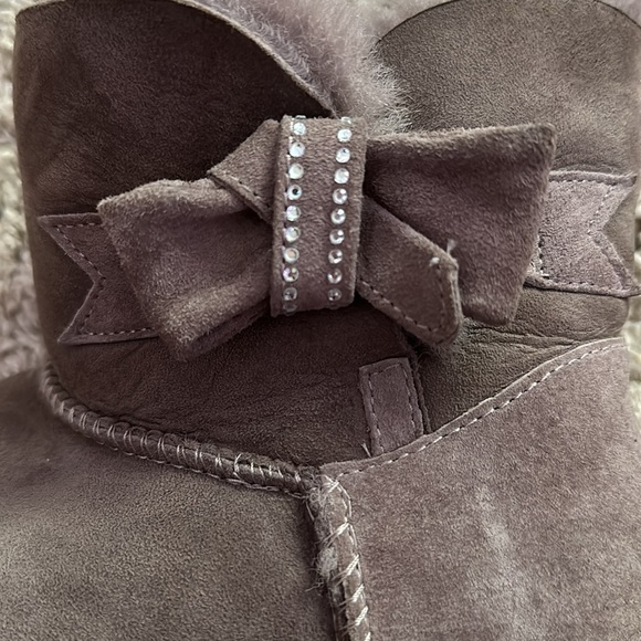 UGG Jackee Knot Sparkle Boots Stormy Grey - Picture 13 of 16